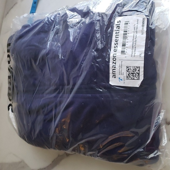Amazon Essentials Classic-Fit Full-Zip Navy Polar Soft Fleece Jacket Size XXL - Picture 3 of 7
